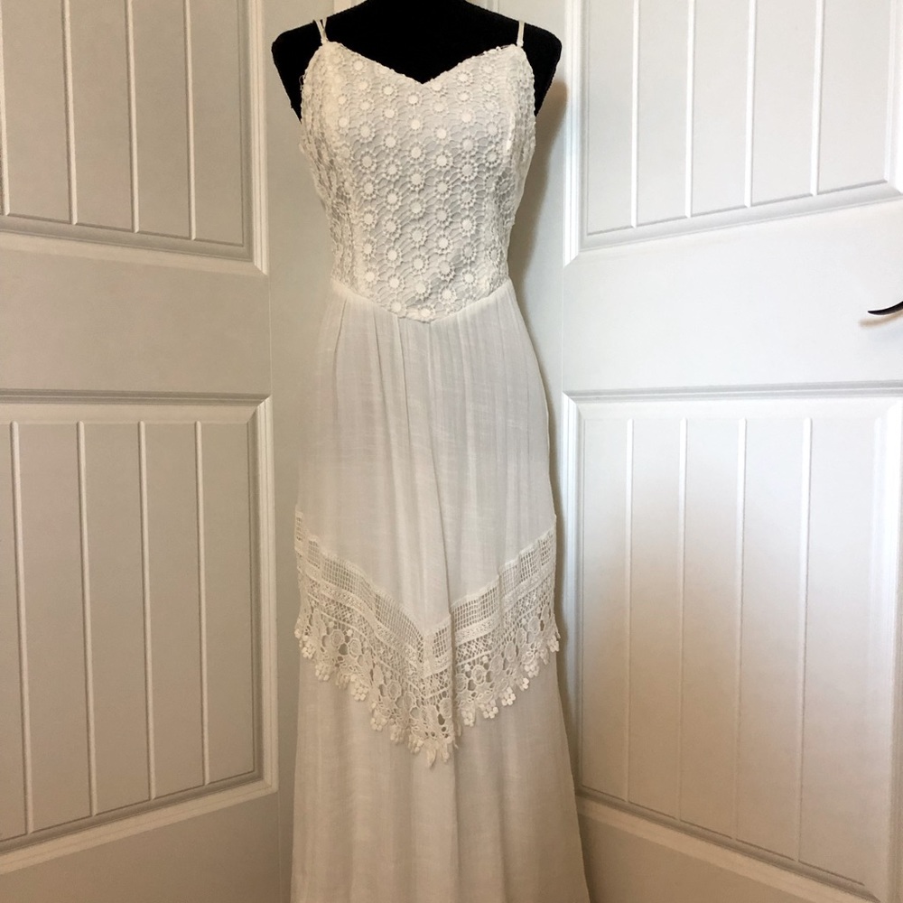 Beautiful White Linen Dress